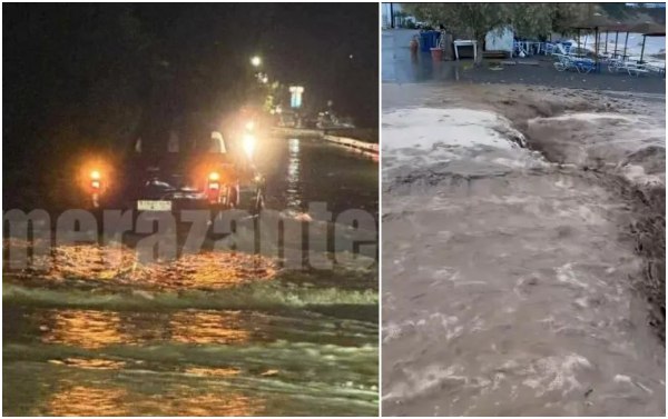 Κακοκαιρία: Πλημμυρικά φαινόμενα στην Κρήτη – Απεγκλωβισμοί στη Ζάκυνθο