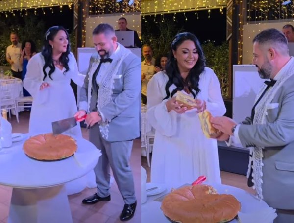Viral γάμος στην Κρήτη: Αντί για τούρτα, οι νεόνυμφοι έκοψαν… burger!