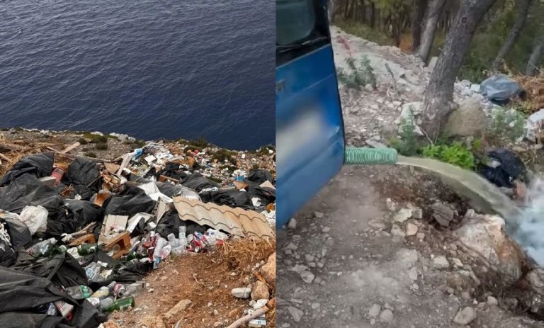 Συνελήφθησαν 5 άτομα στο Αγκίστρι που άδειαζαν υγρά λύματα και πετούσαν μπάζα δίπλα στη θάλασσα