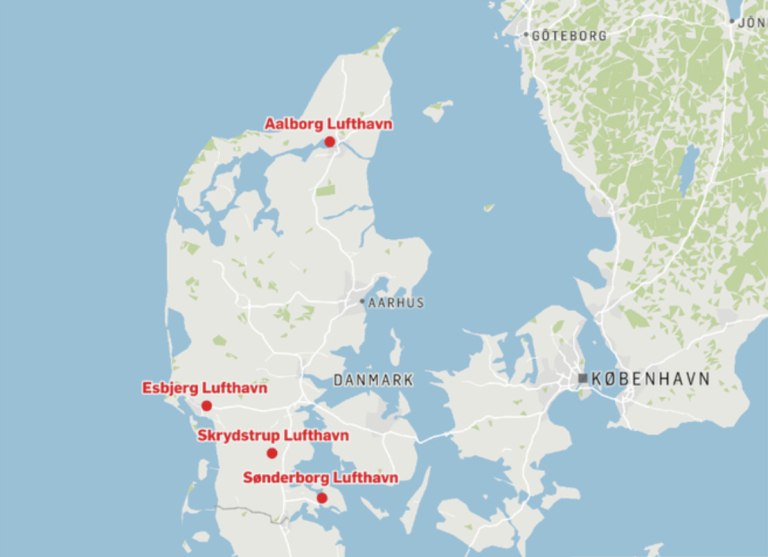 Εκλεισαν 4 αεροδρόμια στη Δανία εξαιτίας της πτήσης μη επανδρωμένων αεροσκαφών