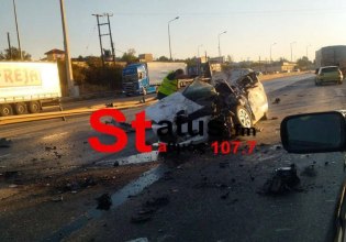 Θεσσαλονίκη: Ένας νεκρός και ένας σοβαρά τραυματίας σε διπλό τροχαίο στην Εγνατία