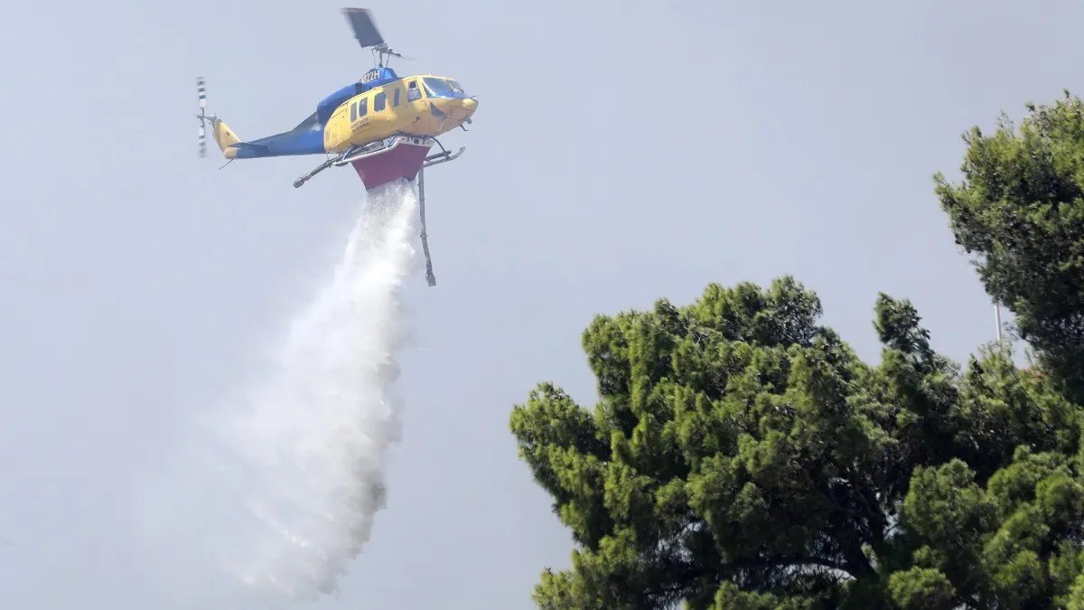 Φωτιά σε δασική έκταση στο Εξαμίλι στη Θεσσαλονίκη – Κινητοποιήθηκαν και δύο ελικόπτερα