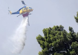 Φωτιά σε δασική έκταση στο Εξαμίλι στη Θεσσαλονίκη – Κινητοποιήθηκαν και δύο ελικόπτερα