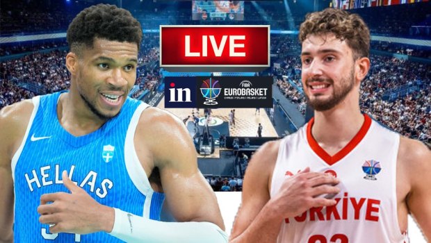 Παρακολουθήστε ζωντανά την εξέλιξη του δεύτερου ημιτελικού του Eurobasket 2025, ανάμεσα στην Ελλάδα και την Τουρκία. Ο νικητής θα αντιμετωπίσει στον τελικό τη Γερμανία η οποία απέκλεισε τη Φινλανδία.