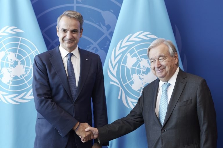 Συνάντηση Μητσοτάκη με τον ΓΓ του ΟΗΕ Αντόνιο Γκουτέρες – Συζήτησαν και για το Κυπριακό