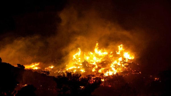 Πυρκαγιά σε δασική έκταση στην περιοχή Καλλιθέα Αγρινίου