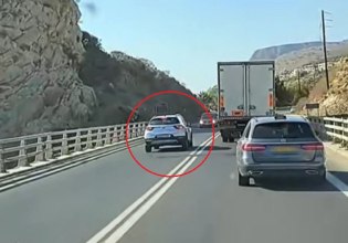 Κρήτη: Αδιανόητη προσπέραση στον ΒΟΑΚ – Στο «παρά πέντε» αποφεύχθηκε μετωπική σύγκρουση