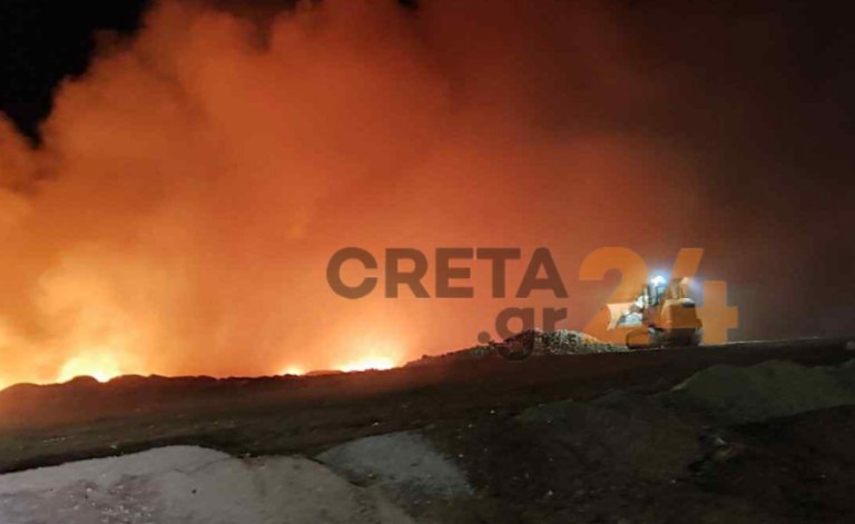 Φωτιά στα Χανιά: Σε εξέλιξη η πυρκαγιά που ξέσπασε στον ΧΥΤΑ – «Μπορεί να καίει για μέρες»
