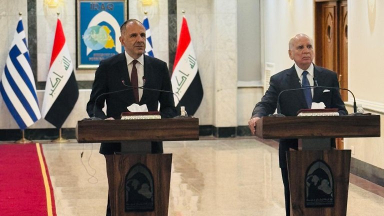 Γεραπετρίτης: Η Αθήνα είναι έτοιμη να υποστηρίξει την ενίσχυση των σχέσεων μεταξύ ΕΕ και Ιράκ