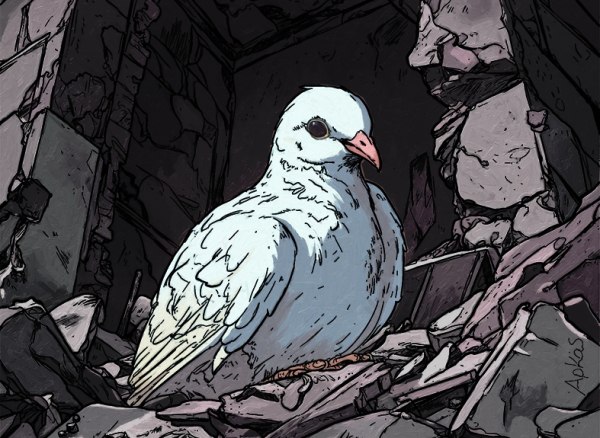 Αρκάς: Η καλημέρα απ΄ τα συντρίμμια του πολέμου