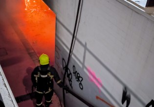 Φωτιά σε υπόγεια διάβαση στη Λεωφόρο Συγγρού – Δείτε φωτογραφίες