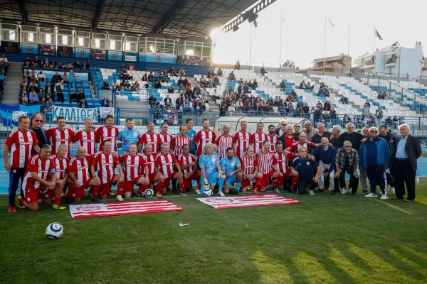 Νίκη των Βετεράνων του Ολυμπιακού στον 703ο φιλικό τους αγώνα (5-2)