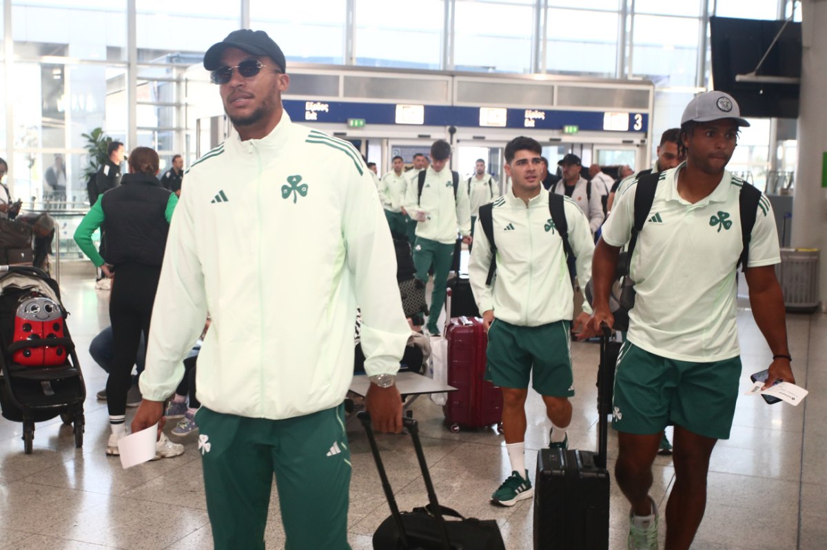 «Πέταξε» για Ολλανδία και το ματς με τη Φέγενορντ ο Παναθηναϊκός (pics)