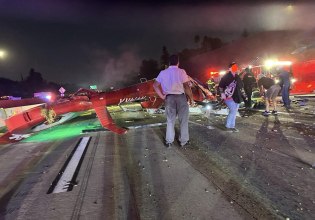 ΗΠΑ: Ελικόπτερο για μεταφορές ασθενών συνετρίβη σε αυτοκινητόδρομο στο Σακραμέντο – Τρεις τραυματίες