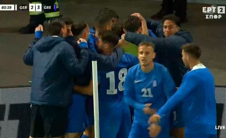 Απίθανο γκολ από τον Ράλλη στο 81′ και 3-2 για την Εθνική Ελπίδων στη Γερμανία (vids)