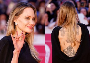 Τα τατουάζ της Αντζελίνα Τζολί τραβούν τα βλέμματα στην πρεμιέρα της ταινίας «Couture» στην Ιταλία