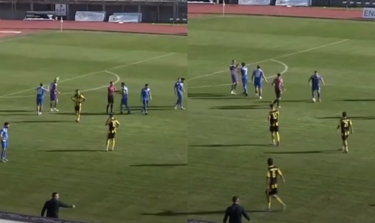 Απίθανα πράγματα στην Καβάλα: Ο τερματοφύλακας έκανε «γκάφα», οι συμπαίκτες του έκαναν… ντου και έγινε αλλαγή στο 34′ (pics)