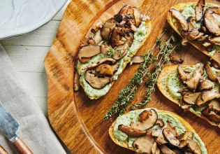 Συνταγή: Μπρουσκέτες με μανιτάρια