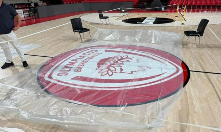 Ολυμπιακός: Πλημμύρισε ξανά το ΣΕΦ από τη βροχή (pic)