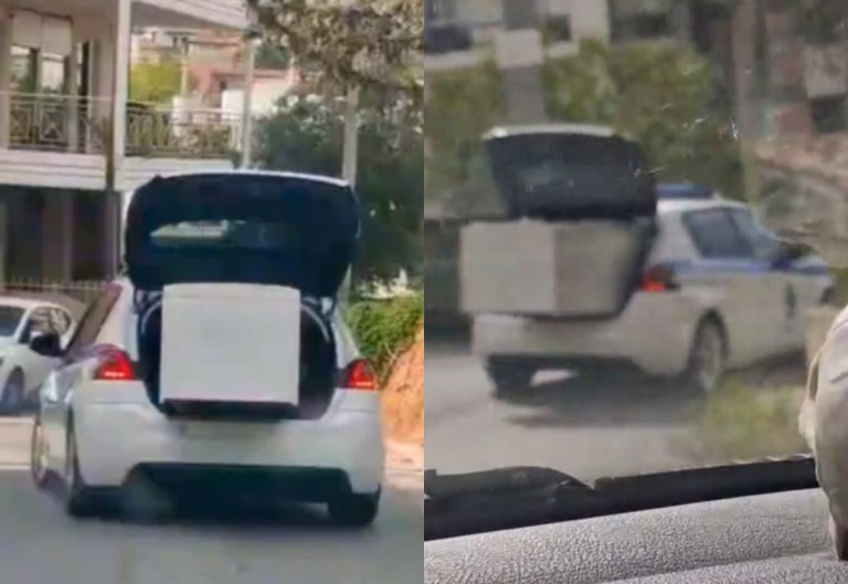 Καματερό: Περιπολικό μετέφερε… ψυγείο – Διατάχθηκε ΕΔΕ