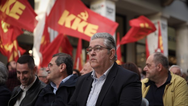 Ο γ.γ. του ΚΚΕ, Δημήτρης Κουτσούμπας