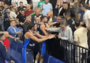 Ένταση στο Κολοσσός – Πανιώνιος, ανάμεσα σε Γκίκα, Τσαλμπούρη και οπαδούς των γηπεδούχων (vid)