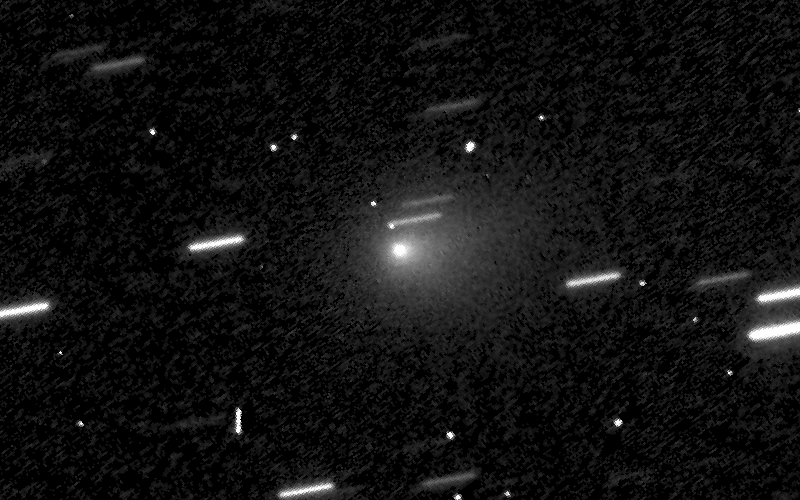 Ο 3I/ATLAS κινείται με φόντο τα αστέρια σε εικόνα του διαστημικού τηλεσκοπίου Hubble στις 21 Ιουλίου (David Jewitt/NASA/ESA/Space Telescope Science Institute )