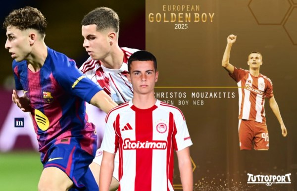 Η Ευρώπη μιλά για τον Χρήστο Μουζακίτη: Το «χαμόγελο» του Ολυμπιακού έγινε Golden Boy (2025)