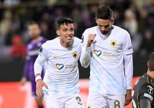 Η ΑΕΚ προηγείται στην Φλωρεντία με γκολ του Γκατσίνοβιτς (1-0, vid)