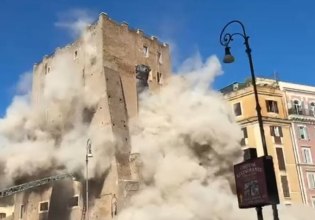 Ρώμη: Απανωτές καταρρεύσεις στον «Πύργο των Κόμηδων» – Ένας εργάτης κάτω από τα συντρίμμια