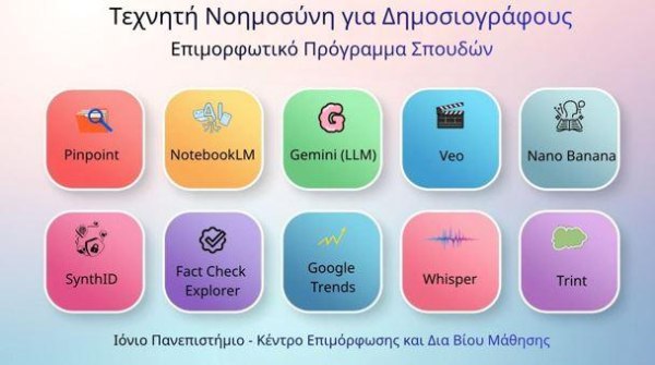 Οι 100 Πρώτοι Δημοσιογράφοι στην Ελλάδα Πιστοποιούνται στην Τεχνητή Νοημοσύνη