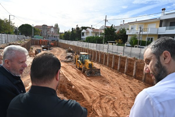 Αυτοψία Ν. Χαρδαλιά σε αντιπλημμυρικό έργο στα Βριλήσσια