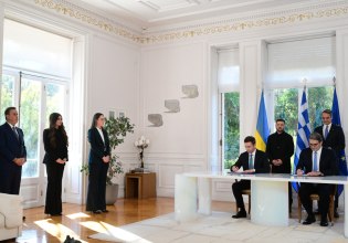 Σε εξέλιξη οι κοινές δηλώσεις Ζελένσκι με Μητσοτάκη -Υπογράφηκε παρουσία Γκίλφοϊλ η συμφωνία για το φυσικό αέριο