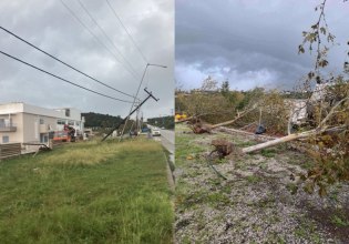 Κακοκαιρία Adel: Σοβαρά προβλήματα στη Μεσσηνία – Ανεμοστρόβιλος χτύπησε τη Φοινικούντα