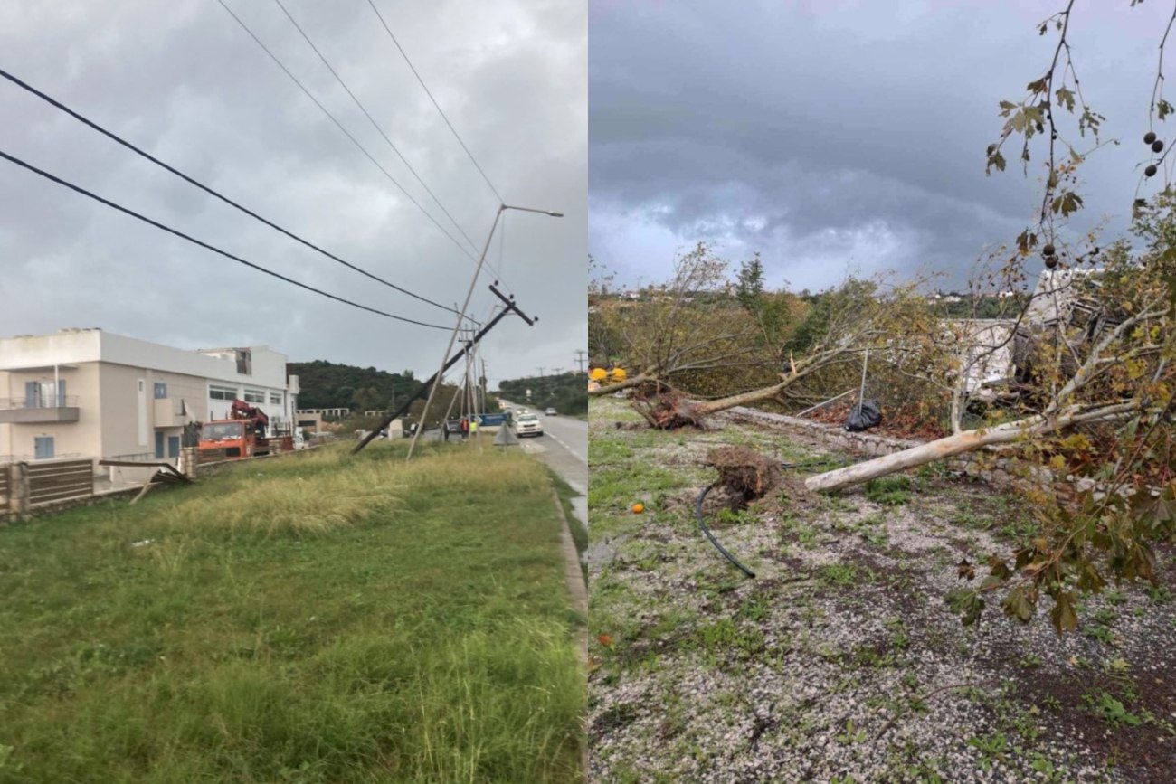 Κακοκαιρία Adel: Σοβαρά προβλήματα στη Μεσσηνία – Ανεμοστρόβιλος χτύπησε τη Φοινικούντα