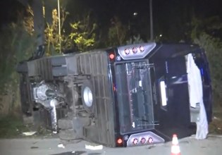 «Χάθηκε το φως από τα μάτια μας»: Ανατροπή λεωφορείου στη Μαγνησία – Τι λένε οι επιβάτες