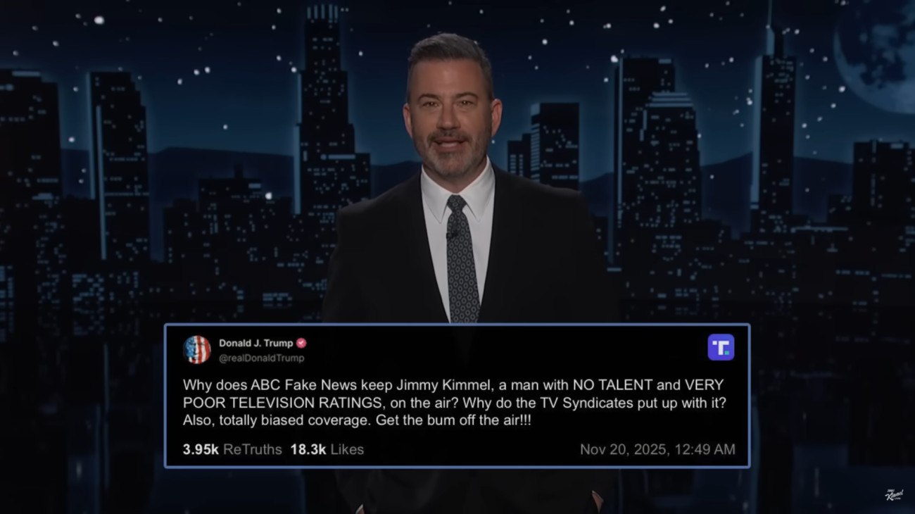 «Θα αποχωρήσω όταν αποχωρήσετε κι εσείς»: Η απάντηση του Τζίμι Κίμελ στον Ντόναλντ Τραμπ