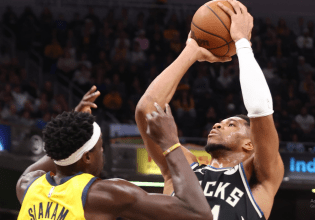 Οι αντιδράσεις του Αντετοκούνμπο μετά το νικητήριο καλάθι του κόντρα στους Πέισερς (vid)