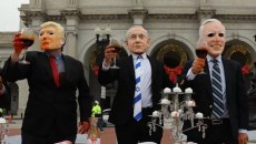 O Τραμπ, ο Νετανιάχου και ο Μπάιντεν «πίνουν το αίμα των παιδιών της Γάζας» στην Ουάσινγκτον