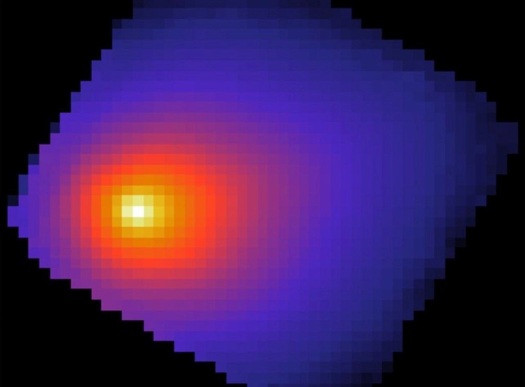 H φασματική υπογραφή του διοξειδίου του άνθρακα ανιχνεύθηκε στον κομήτη από το διαστημικό τηλεσκόπιο Jamnes Webb (NASA/James Webb Space Telescope)