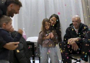 Συγκίνηση: Ο μαχητής της ζωής Ακίλε Πολονάρα επέστρεψε στο σπίτι και ποζάρει με την οικογένειά του