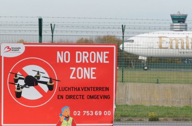 Λόγω drone το αεροδρόμιο των Βρυξελλών ανέστειλε τη λειτουργία του