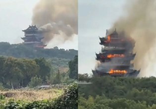 Κίνα: Ναός μοναστικού συγκροτήματος 1.500 ετών έγινε στάχτη από κακή χρήση θυμιατών και κεριών [βίντεο]