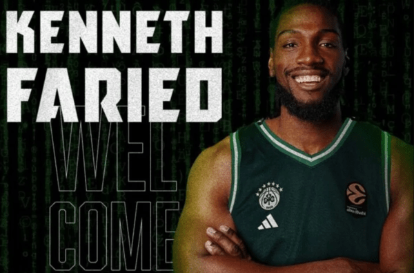 Ο Παναθηναϊκός ανακοίνωσε τη μεταγραφή του Κένεθ Φαρίντ