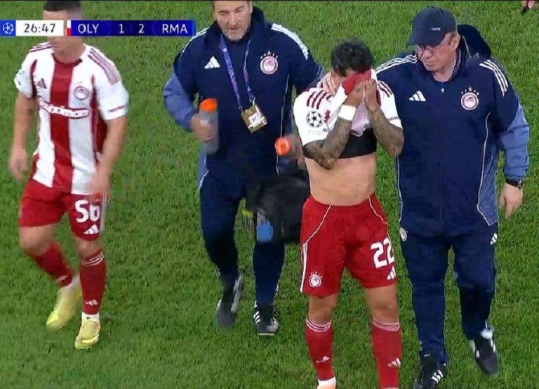 Ολυμπιακός: Αναγκαστική αλλαγή λόγω τραυματισμού ο Τσικίνιο (vid)