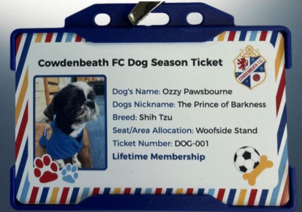 Το γήπεδο πάει… σκυλοβόλτα: Η Cowdenbeath εγκαινιάζει τα πρώτα εισιτήρια διαρκείας για σκύλους