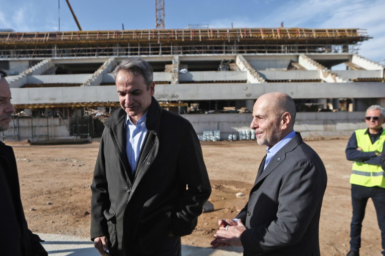 Μητσοτάκης, Δούκας και Αλαφούζος μαζί στον Βοτανικό: «Το γήπεδο θα παραδοθεί τον Μάιο του 2027»