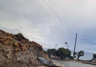 Κακοκαιρία Byron: Υδροστρόβιλος «σάρωσε» οικισμό στο Ηράκλειο Κρήτης