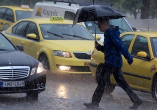 Αναστέλλεται λόγω κακοκαιρίας η αυριανή απεργία των ταξί στην Αττική