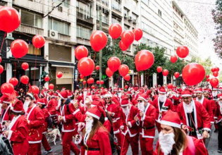 Athens Santa Run 2025: Οι Αϊ Βασίληδες τρέχουν στο κέντρο της πόλης